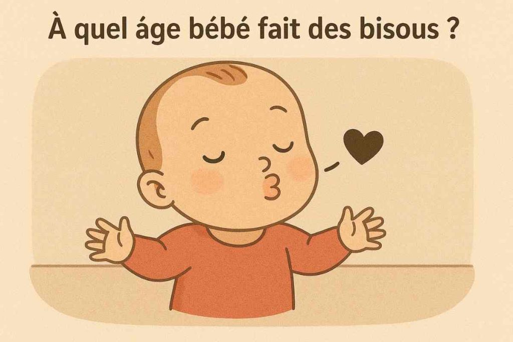 à quel âge bébé fait des bisous