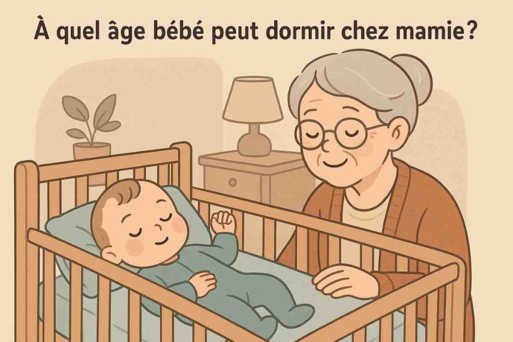 à quel âge bébé peut dormir chez mamie