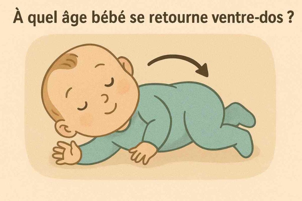 à quel âge bébé se retourne ventre dos (2)
