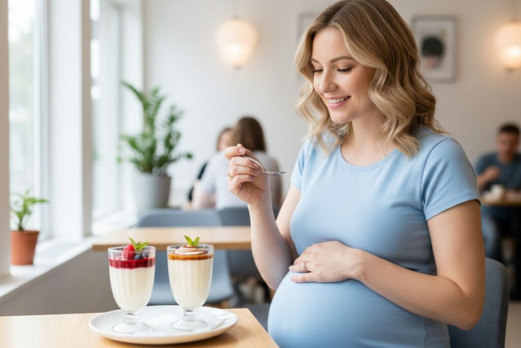 Peut-on manger de la panna cotta pendant la grossesse ?

