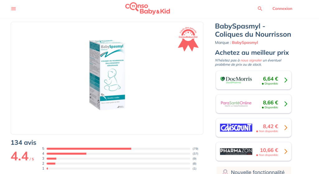 BabySpasmyl avis clients