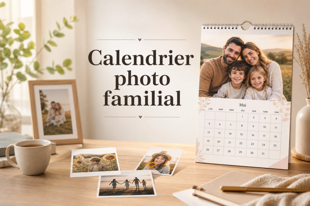 Calendrier photo personnalisé familial