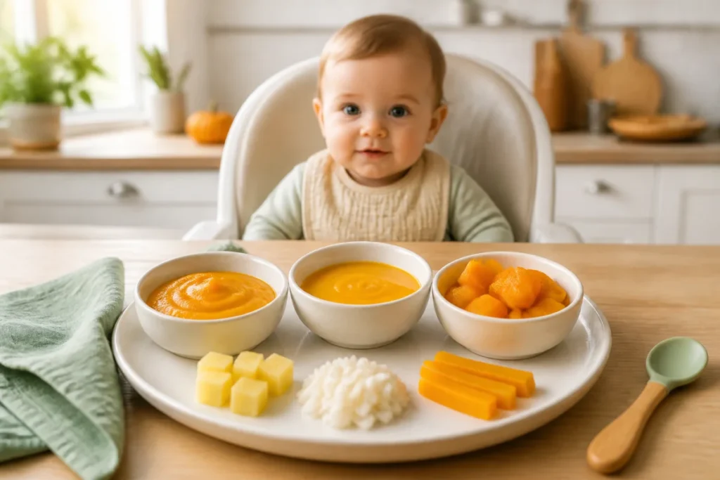 Avec quoi mélanger le potiron pour bébé