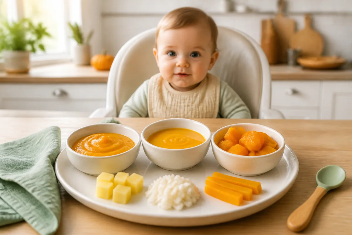 Avec quoi mélanger le potiron pour bébé
