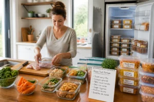 Préparer l’après-naissance à la maison avec des repas simples, portionnés et prêts à congeler